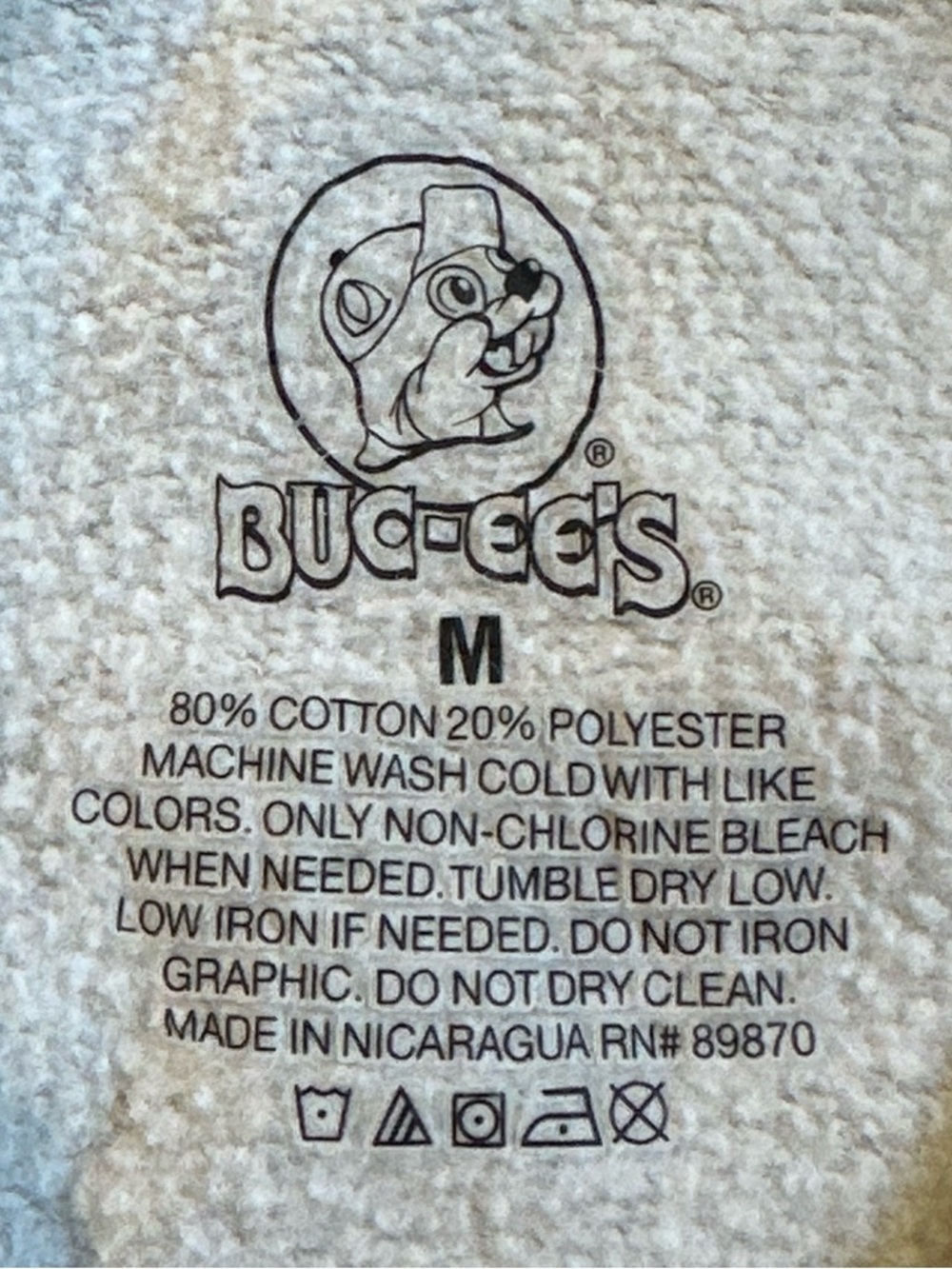 BUC-EE’S Gray Logo Hoodie Sweatshirt Whimsical Athleisure Active Comfy Unisex M - Picture 7 of 11